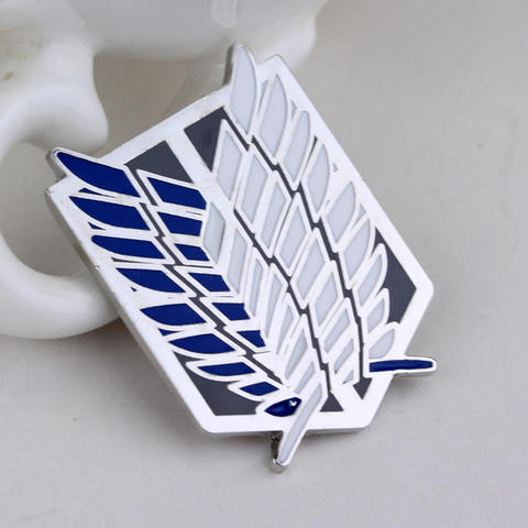 Anime Series Attack On Titan large brooches fashion brooches Pin badge Exquisite jewelry Down Collar Tips Brooch lapel pin men ► Photo 1/6