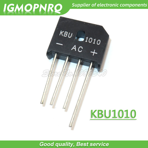 10PCS KBU1010 KBU-1010 10A 1000V diode bridge rectifier IGMOPNRQ ► Photo 1/1