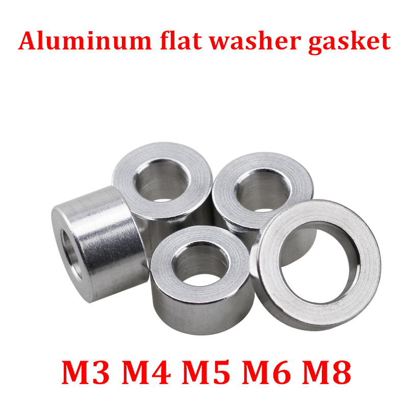 20pcs 10pcs Aluminum flat washer M3 M4 M5 M6 M8 aluminum bushing