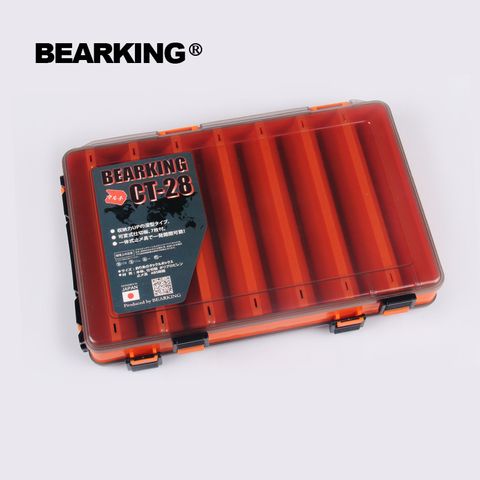 Bearking 27cm*17cm*5cm professional fishing lure tackle box Compartments Double Sided Fishing Lure Bait Hooks Tackle ► Photo 1/4