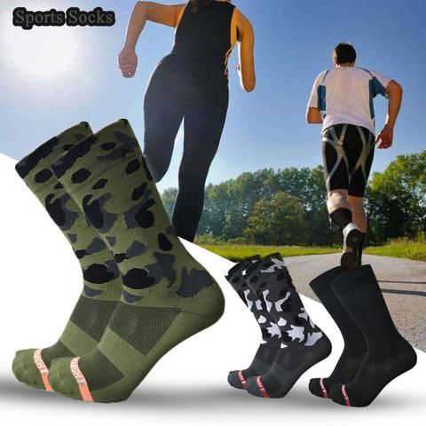 SKY KNIGHT Olive Green Camouflage Cycling Socks MTB Bike Polyester Breathable Road Bicycle Socks For Sport Cycling Equipment ► Photo 1/6