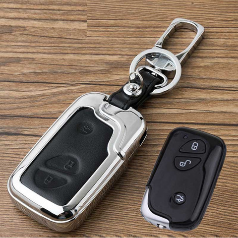leather car key cover case holder for Lexus smart key ES 300h 250 350 IS GS CT200h RX CT200 ES240 GX400 LX570 RX270 ► Photo 1/6