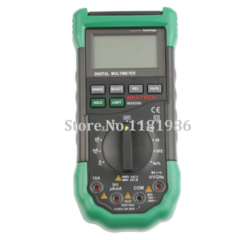 Mastech MS8268 Auto Range Digital Multimeter Full Protection AC/DC Ammeter Voltmeter Ohm Frequency Electrical Tester Diode Test ► Photo 1/6