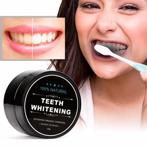 Teeth Whitening Bamboo Charcoal Tooth Powder 100% Natural Activated Carbon Strong Formula Dental Whitening Black Cleaning Powder ► Photo 1/6