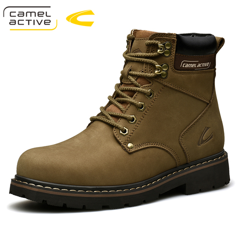 Camel Active New High Quality Ankle Boots For Men Shoes Outdoor Casual Riding Equestrian Boots Zapatos de Hombre Men Boots ► Photo 1/6