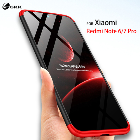 360 degree Full Protection Case for Xiaomi Redmi Note 8 6 7 pro Case Anti-knock Matte Hard Cover for Redmi 6A 7A 8A K20 pro Case ► Photo 1/6