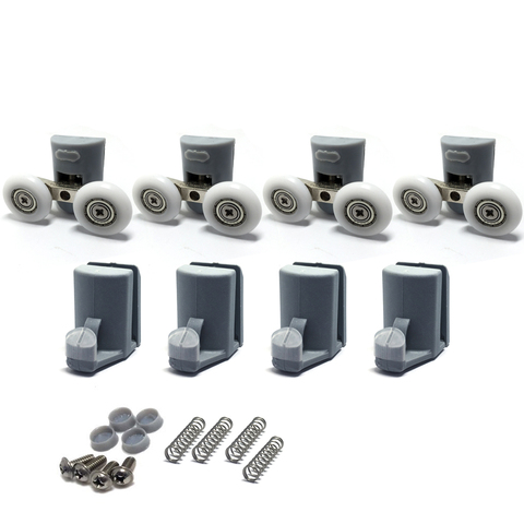 Set of 4 Shower Door Rollers/ 4 Runners/Hooks/Guides 23mm Wheels Diameter 902A, Model: 106, Shower accessory (8pcs ) ► Photo 1/3