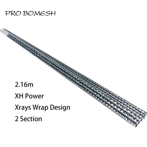 Pro Bomesh 2 Blanks 2.16m 2 Section XH Xrays Wrapping Snakehead Rod Blank DIY Custom Fishing Rod Blank Repair ► Photo 1/6