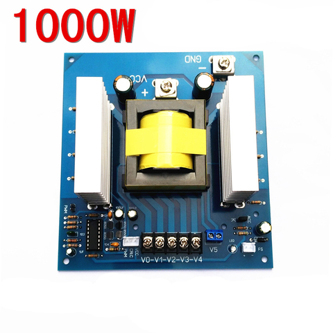 1000W DC12 or 24V to AC0-220V-380V high frequency inverter DC variable AC boost module ► Photo 1/1