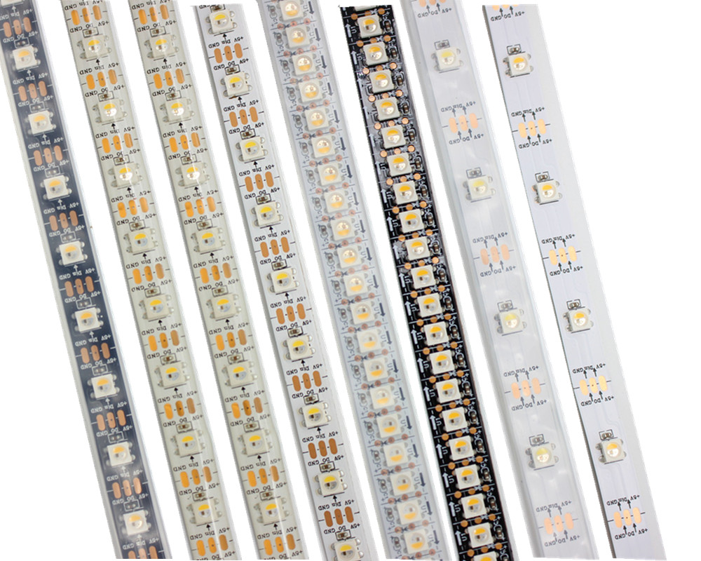 1-5M SK6812 RGBW 4in1 LED Strip 30/60/144leds/m individual Addressable DC5V 