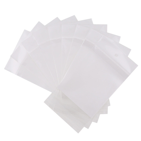 100pc/lot White/Clear Self Seal Zipper Plastic Retail Packaging Pack Poly Bag Ziplock Zip Lock Storage Bag Package Hang Hole ► Photo 1/6