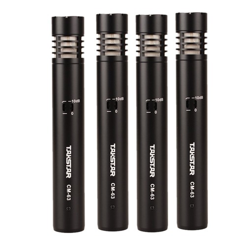 4pcs/Lot TAKSTAR CM-63 Small-diaphragm Condenser Microphone Professional Recording Mic for musical instrument stage performance ► Photo 1/4