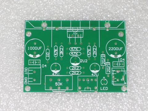 Fannyda TDA2030/LM1875 single power single channel postgrade amplifier PCB empty board ► Photo 1/3