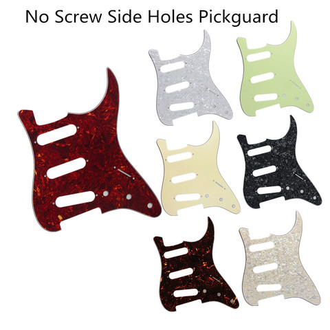 FLEOR 1PC NO Mounting Hole Strat Guitar Pickguard SSS Scratch Plate For Guitar Pick Guard Guitar Parts Custom 10 Colors Choose ► Photo 1/6