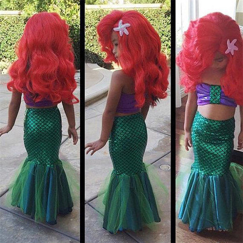2016 sexy costumes for baby girls princess ariel dress The little Mermaid Ariel princess Cosplay costume mermaid dress ► Photo 1/6