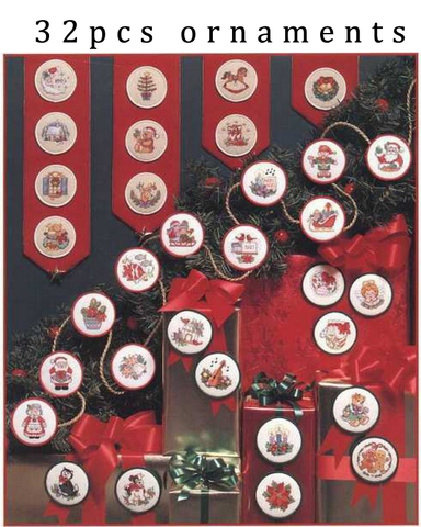 Counted Cross Stitch Kit Christmas Quickies Ornament Jingle Bell Music Santa Candle Flower Tree Ornaments Dim 00217 ► Photo 1/1