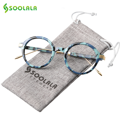 SOOLALA TR90 Round Reading Glasses Women Men Cheap Reading Glasses Clear Lens High Quality Eyeglasses Prescription +0.5 to 4.0 ► Photo 1/6