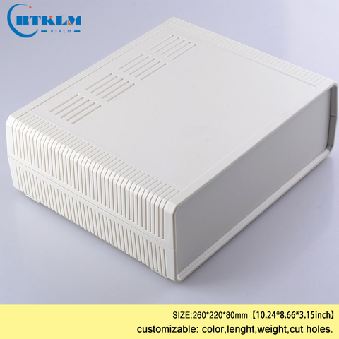 ABS plastic box for electronic projects junction box diy desktop distribution box plastic speaker enclosure 260*220*80mm 1piece ► Photo 1/1