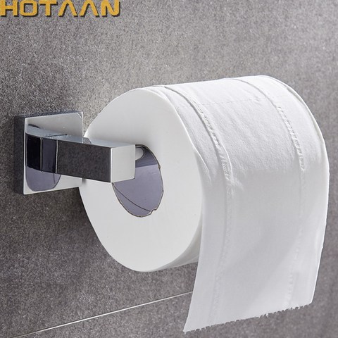 Bathroom Lavatory Toilet Paper Roll Holder Wall Mount  Polished Chrome Stainless Steel YT-11392-S ► Photo 1/6