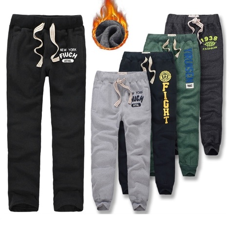 Winter Pants Men Thick Cotton Sweatpants Full Length Trousers soft and breathable joggers size S to 3XL ► Photo 1/6