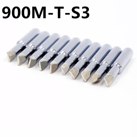 SZBFT 10pcs 900M-T-S3 Leader-Free Solder Iron Tip soldering sting for  Hakko 936  free  shipping ► Photo 1/3