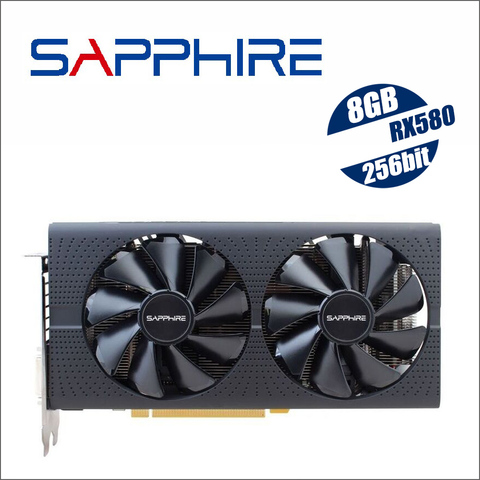 SAPPHIRE Radeon RX 580 8G 8GB RX580 256bit GDDR5 PCI desktop gaming graphics cards video card not mining RX570 570 560 ► Photo 1/6