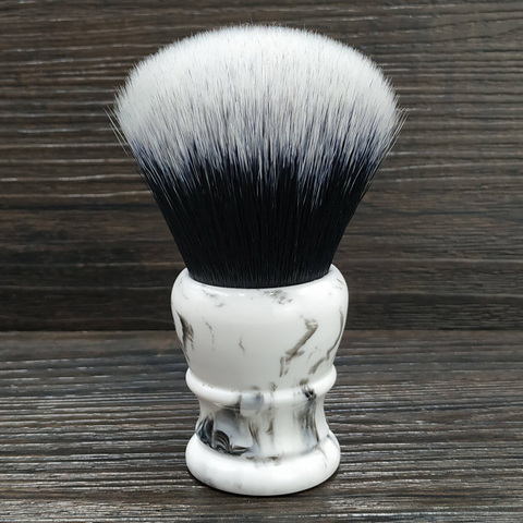 dscosmetic 30mm big Tuxedo Knot synthetic hair shaving brush resin handle by hand made ► Photo 1/6