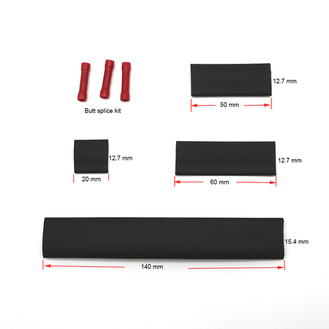 Self Regulating Heating Cable Connection Kits Glue Heat Shrinkable Sleeves Butt Connector ► Photo 1/5