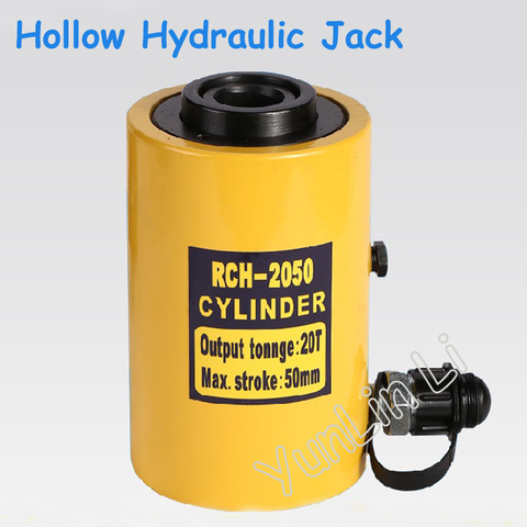 Hollow Hydraulic Jack Max. Stroke 50mm Cylinder Multi-use Manual Oil Pressure Hydraulic Lifting and Maintenance Tools 20T ► Photo 1/1