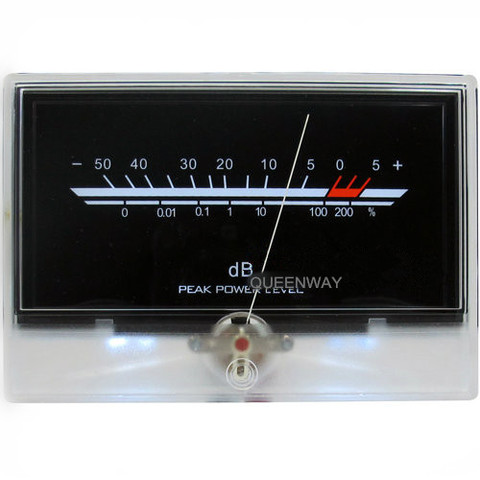 V-031 High-precision Audio Power Amplifier VU Meter DB Level Header Indicator Peak With Backlight ► Photo 1/1