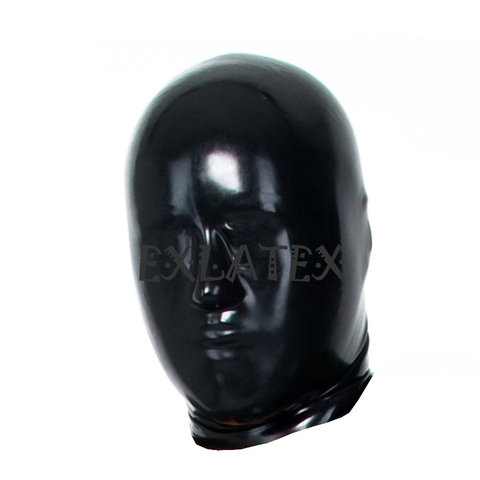 Latex Hood Adult Deadpool Mask Latex Rubber Anatomical Mask Seamless sm Asphyxia Mask Without Any Holes Fetish Mask 0.6mm ► Photo 1/2
