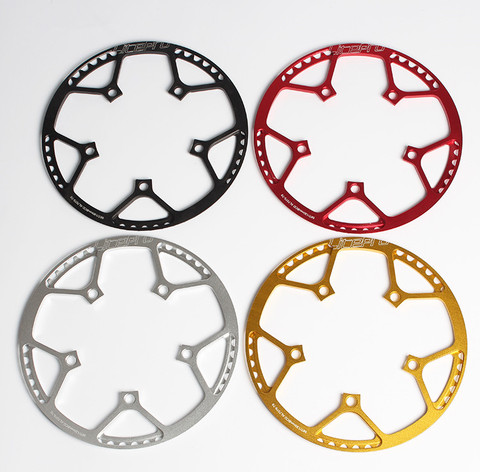 Litepro Folding BMX  Small Bike Bicycle BCD130 Round Plate Single Disc Gear 45 47 53 56 58T Chainwheel Crank ► Photo 1/3