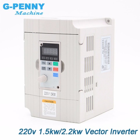 Free Shipping! 220v 1.5kw vector Inveter 2.2kw VFD inverter Frequency Converter Variable Frequency Drive Motor Speed Control ► Photo 1/6