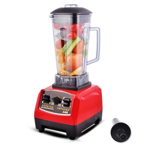 3HP Heavy Duty Professional Power Blender Commercial Blender Mixer Juicer Smoothie Maker High Power 2200W 2L (Red)