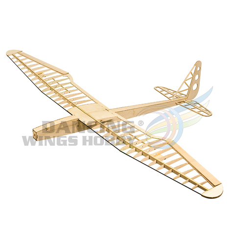 RC Glider Plane Sunbird Airplane Toy 1.6M Laser Cut Balsa Wood Airplane Gliders Model Building Kit 4CH Remote Control Aeroplane ► Photo 1/6