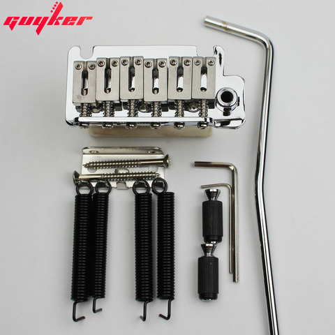 Electric guitar tremolo bridge Tremolo System Stainless Steel Saddles & Brass base & spring BS184 ► Photo 1/6