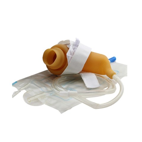 1 pc/ box men incontinence external urinary device urine collector Silicone urine bag urinal for aged home care ► Photo 1/6