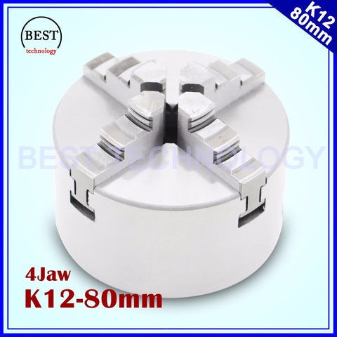 80mm 4 jaw Chuck self-centering manual chuck four jaw for CNC Engraving Milling machine ,CNC  Lathe Machine! ► Photo 1/6