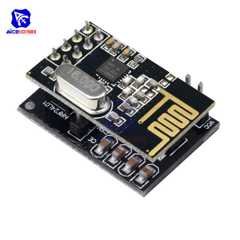 diymore NRF24L01 Wireless Module Microcontroller Receiver Transmitter 2.4GHz Antenna with Socket Adapter Plate Board for Arduino ► Photo 1/6
