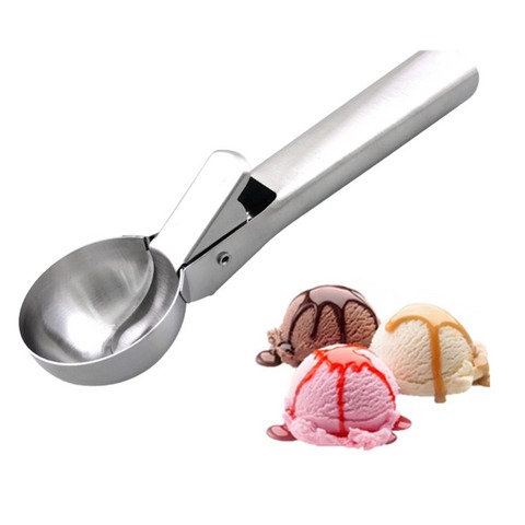Meijuner Ice Cream Scoops Stacks Stainless Steel Digger Fruit Non-Stick Spoon Kitchen Tools For Home Cake ► Photo 1/6