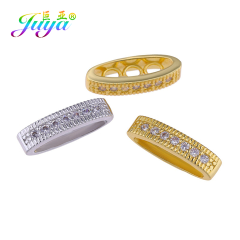 Juya DIY Beading Jewelry Components Decoration 3 Holes 5 holes Separator Spacers For Women Handmade Beads Jewelry Making ► Photo 1/6