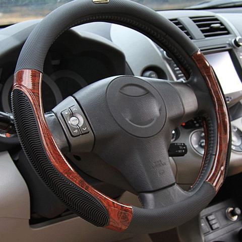 High quality Car Steering Wheel Cover A4 A6 A7 Q3 Q5 X5 X3 Road ix35 STEERING COVER Car Interior Accessories ► Photo 1/6