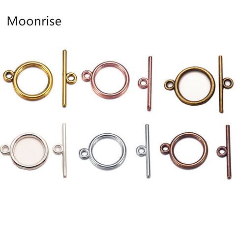 Silver Tone 10 Sets OT Toggle Clasps Connectors For DIY Bracelet Necklace Jewelry Findings HK144 ► Photo 1/6