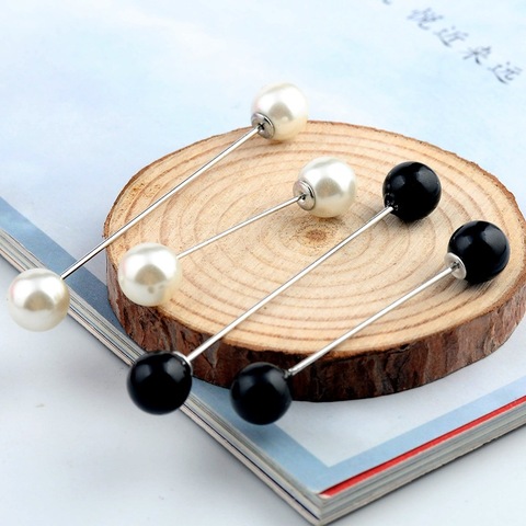 Lady Fashion Imitation Pearl Brooch Classic Charm High Quality Accessories Simple Double Pearls Brooches for women All-match ► Photo 1/3
