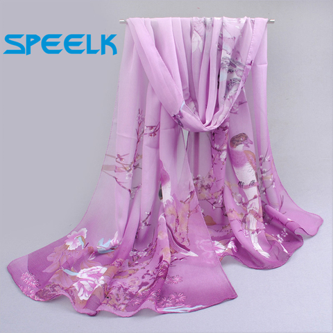 6 Colors New Chiffon Scarves  Women Summer Silk Scarf Chiffon Thin Shawls And Wraps  Foulard Flower Hijab Stoles Wholesale ► Photo 1/6