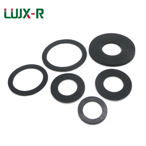 LUJX-R Thickness 2mm 10pcs Flat Gasket Rubber Black O Type Sealing Rings NBR Plain Washer for Pressure Gauge Waterproof ID5/6mm ► Photo 1/5