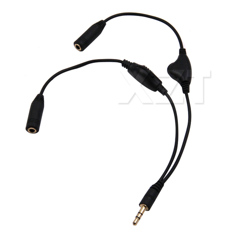 3.5mm Headphone Stereo Audio Y Splitter Cable Cord With Separate Volume Controls Z17 ► Photo 1/5