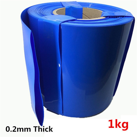 0.2mm thick insulated PVC blue heat shrinkable tube 18650 battery shrink film battery insulation sleeve 1KG Heat shrinkable tube ► Photo 1/2