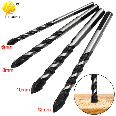 6mm 8mm 10mm 12mm Tungsten Carbide Glass Drill Bit Set Alloy Carbide Point with Cutting Edges Tile & Glass Spear Head Drill Bits ► Photo 1/6