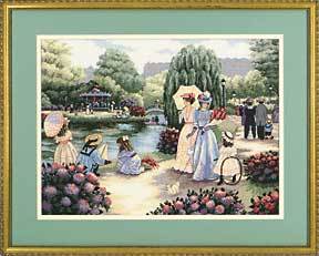 Free Delivery Top Quality Lovely Counted Cross Stitch Kit A Stroll in the Park Spring dim 35021 ► Photo 1/1